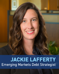 Headshot: Jackie Lafferty, Emerging Markets Debt Strategist