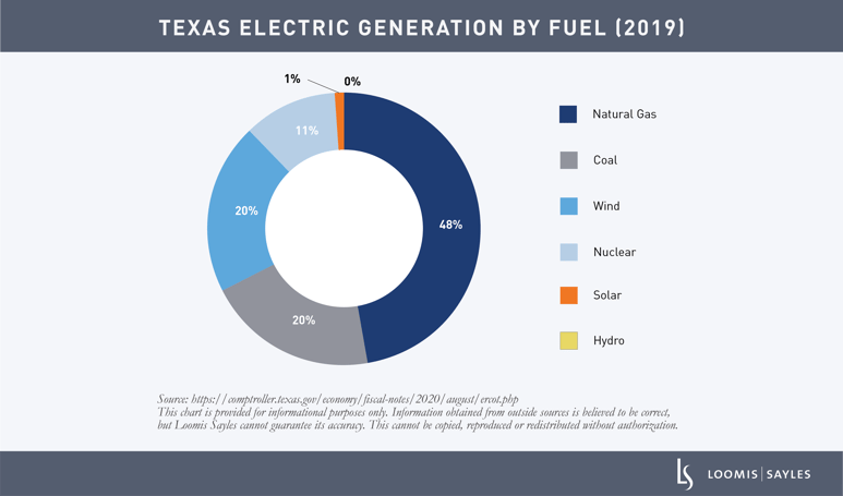Texas Electric Generation by Fuel (2019)-1